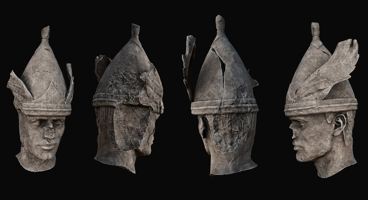 gilesm_3d's tweet photo. Working on the statue head of the Fallen King. Still need to add the flower crown! #UE5 https://t.co/EDOABGmgVp