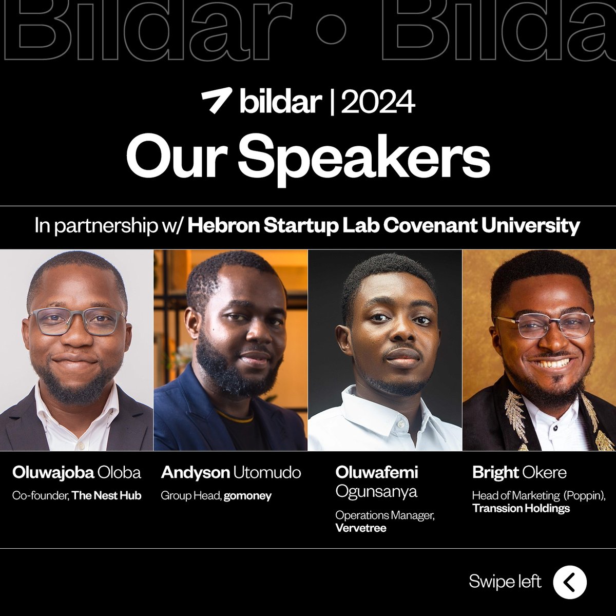 thebildar's tweet photo. Registration is ongoing for the Bildar with HSL workshop at Covenant University via https://t.co/hQPnq8c1gB.

Join us and our speakers by 10:00 am tomorrow as we discuss “Building in the Age of Disruption”.
#Bildar #AgeofDisruption #TechSummitOgun #HebronStartupLab https://t.co/IOiV7JE7gE