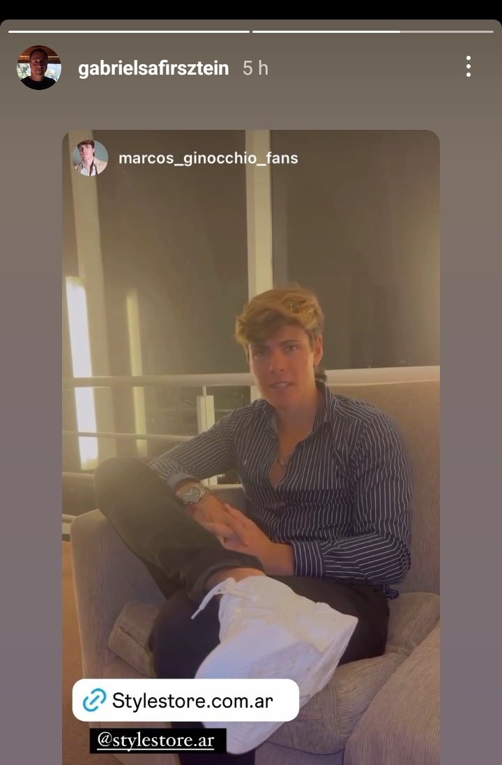 @/gabrielsafisztein director de <a href="/Stylestore/">stylestore</a> también compartió la storie de MarcosGinocchio 

Link para reaccionar 🔽⏬️🔽
instagram.com/stories/gabrie…