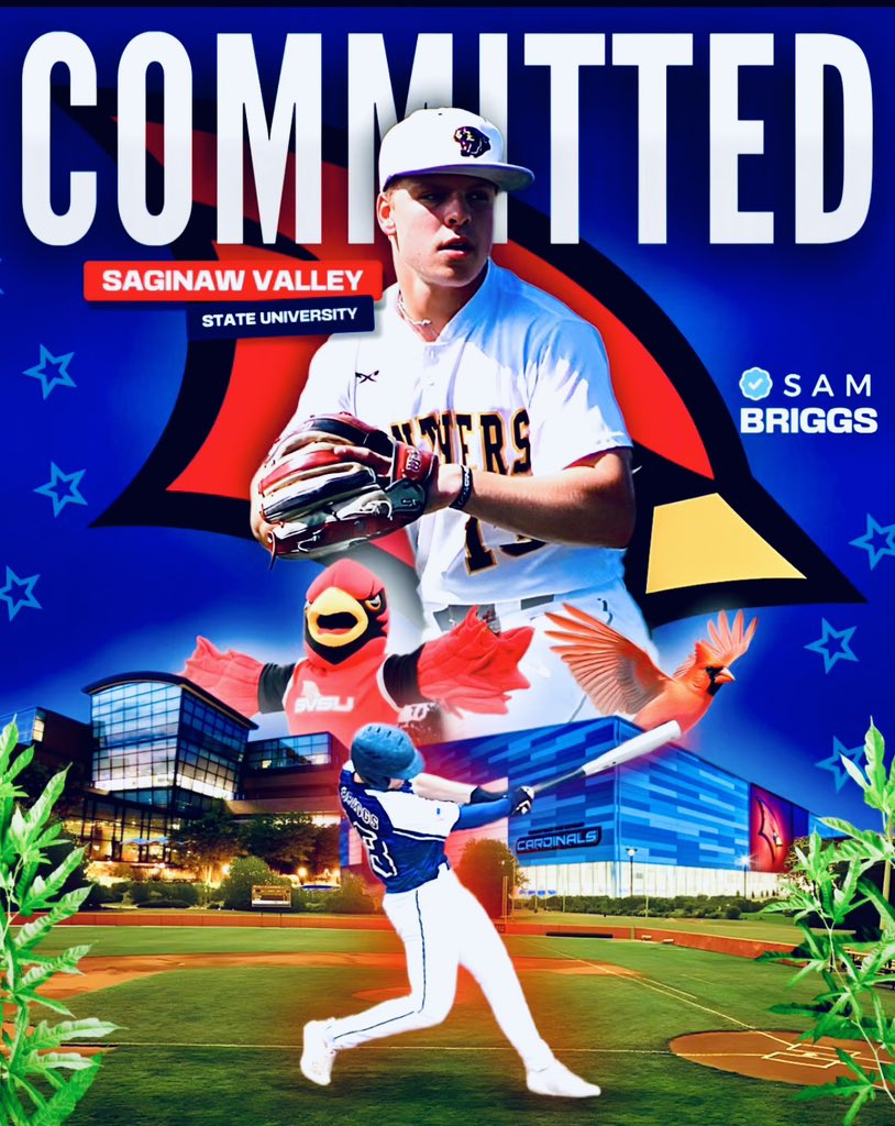 I am excited to announce that I have officially committed to pursuing a higher athletic and achedemic journey at Saginaw Valley State University! I would like to thank my coaches, family, and teammates that have pushed me along the way. Thank you SVSU!