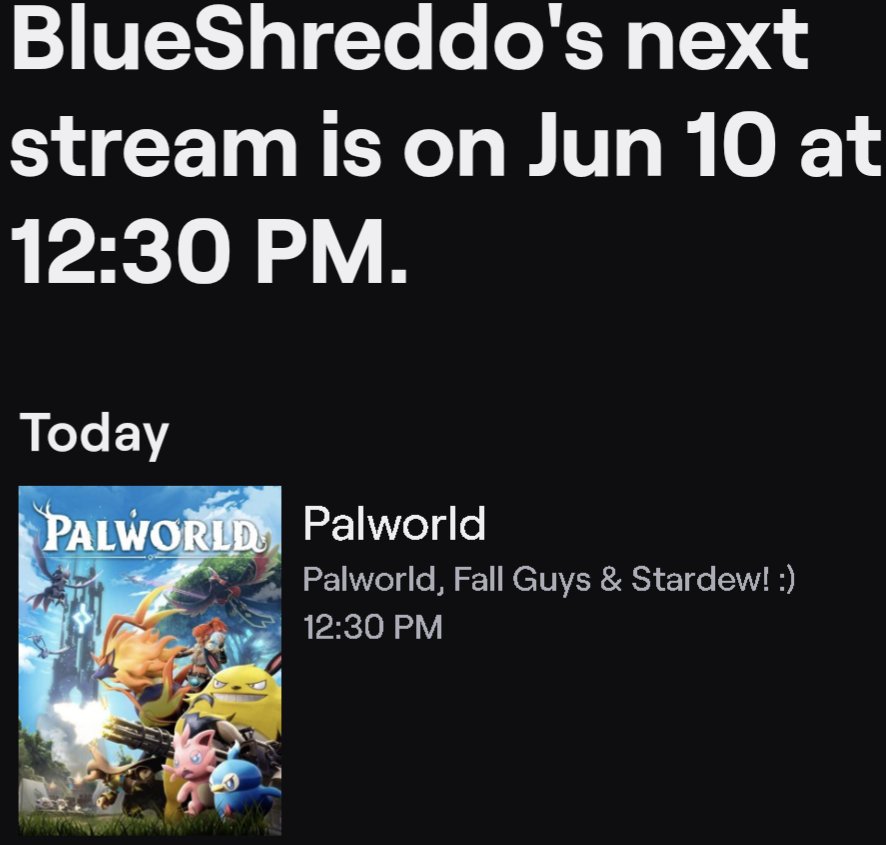 blueshreddo's tweet photo. Meant to stream last night but, wanted to sleep more 😅. Streaming at 12:30pm CST today! :) 
-Make sure to turn on those notifications so, you know when I'm live! -Also, hopefully cosplaying on streams again in the next few weeks! :D 
https://t.co/nWtOCz5ISf
#blueshreddo #twitch https://t.co/YCHqvIrwC4