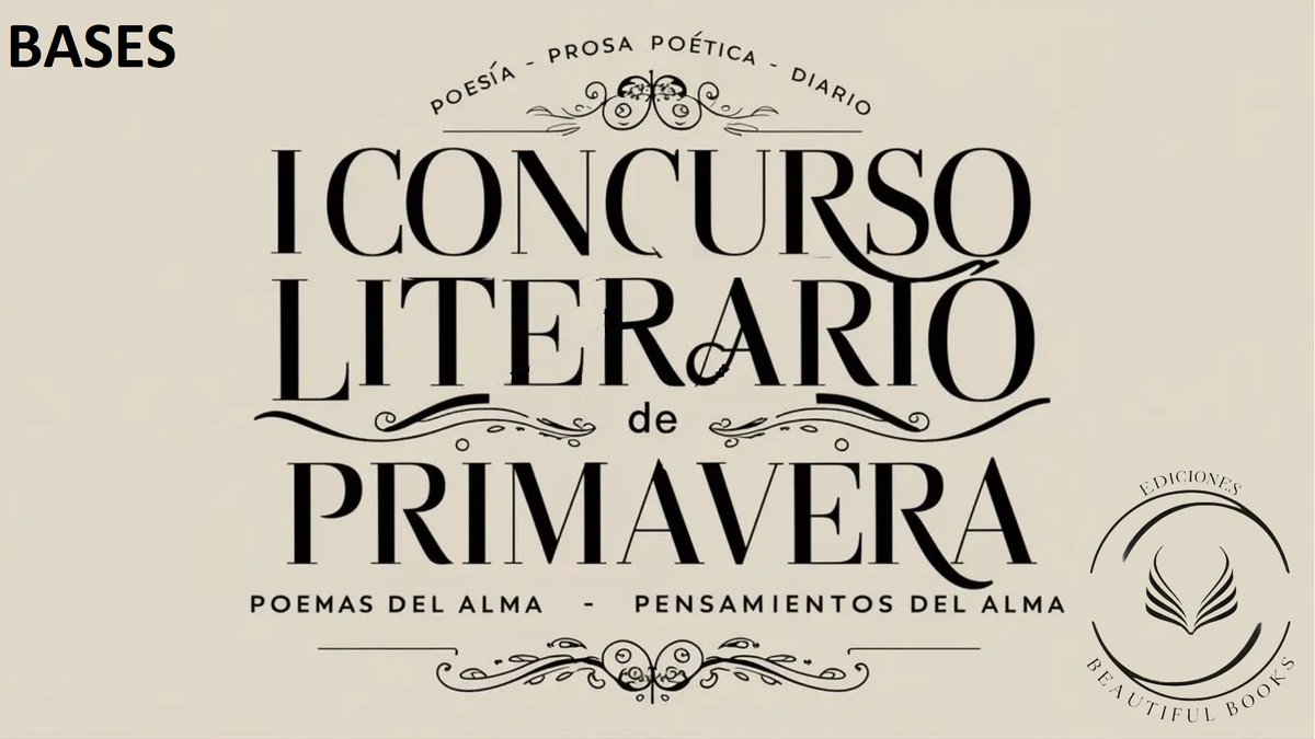 I CONCURSO LITERARIO DE PRIMAVERA
Bases: facebook.com/groups/concurs…