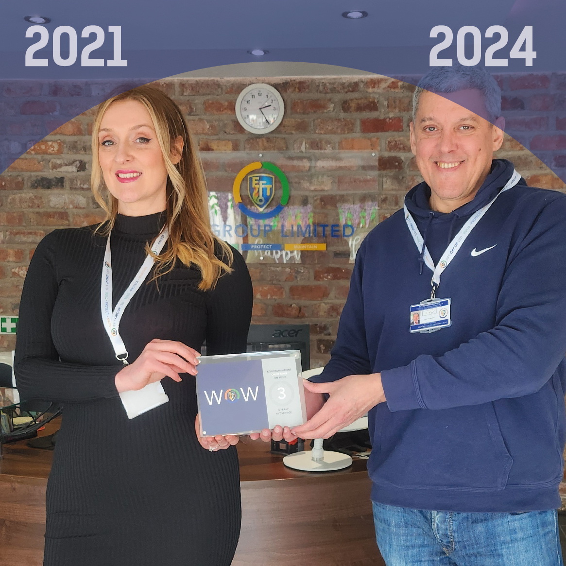 Here is the lovely Chloe receiving her 3 year celebration certificate. Chloe is one of our dedicated Customer Engagement Managers and we would like to give her a great big thank you along with many of our customers who thinks she does a fantastic job!
#WorkAnniversary #milestones