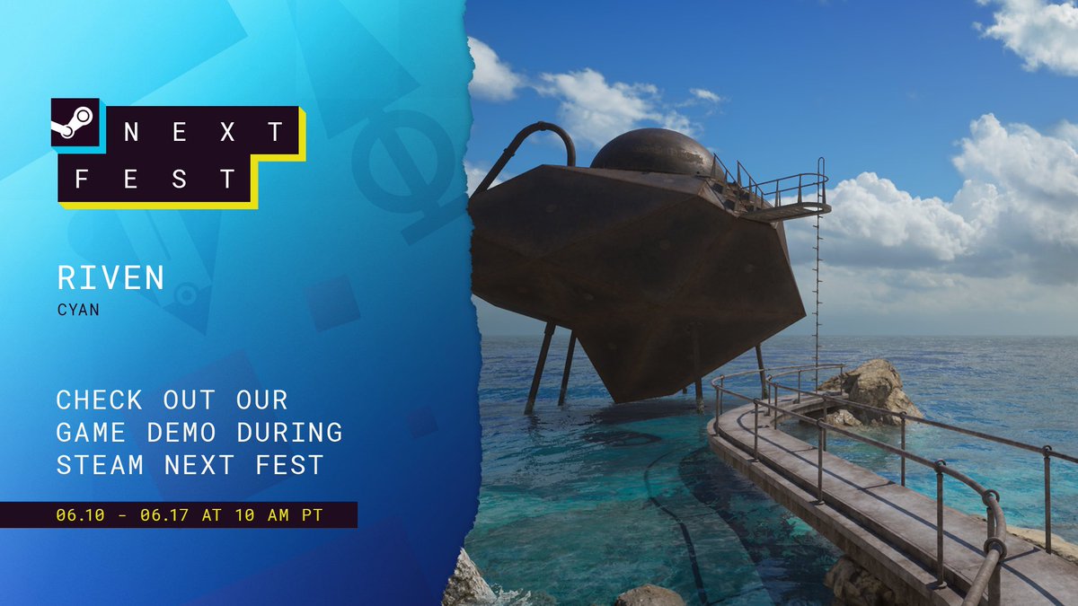 cyanworlds's tweet image. ✨ The Riven demo is available NOW through Steam Next Fest! ✨

We can't wait for you to see it (well... at least a PART of it 😉) now! Go check it out at the link below ⤵️