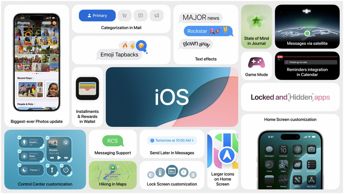 iOS 18 Bento #WWDC24