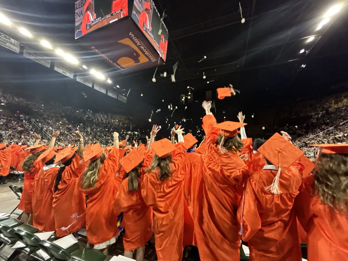 Congratulations to the Class of 2024! We wish you a successful flight into adulthood. And always remember- birds fly, but HAWKS SOAR! 🧡