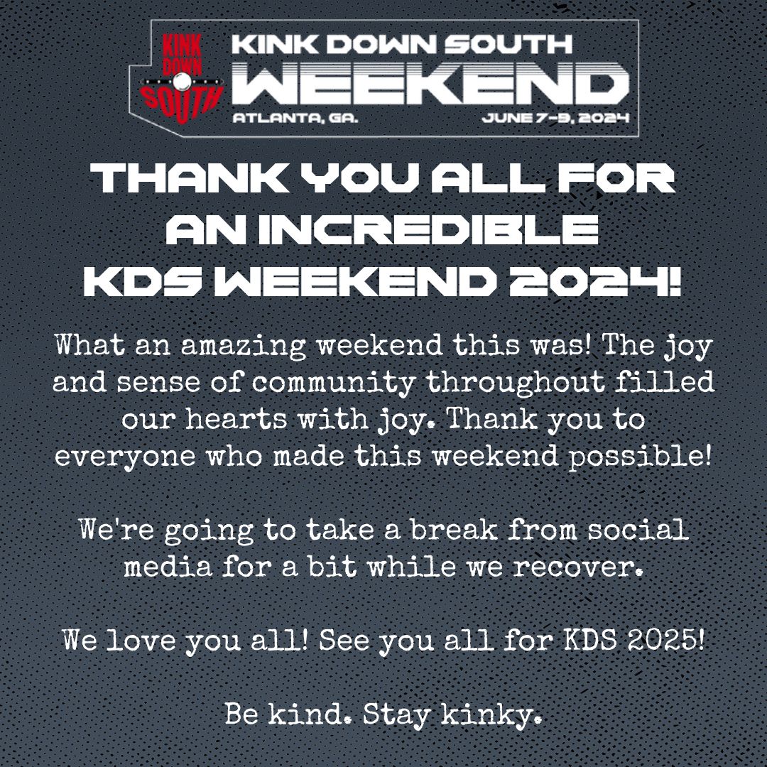 What an amazing weekend this was! The joy and sense of community throughout filled our hearts with joy. Thank you to everyone who made this weekend possible!

We're going to take a break from social media for a bit while we recover.

We love you all! See you all for KDS 2025!