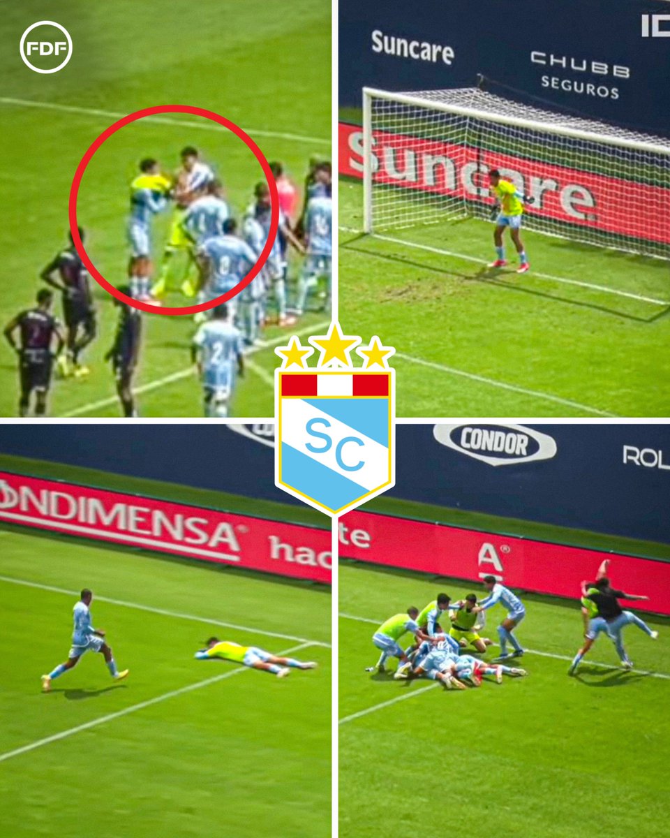 fanaticospe's tweet photo. 🇵🇪👏 QUÉ MOMENTAZO y HAZAÑA de SPORTING CRISTAL en la Copa Mitad del Mundo U18 en Ecuador. 

A los 83 minutos, el arquero de Sporting Cristal era EXPULSADO y el cuadro celeste se quedaba SIN CAMBIOS. ¿Quién tomó los guantes? Matías Martínez, DELANTERO del equipo peruano que se puso en portería. 

A los 90+3’, IDV anota el 2-2 ante Cristal y nos íbamos a los penales. Tras el reclamo del equipo cervecero al pedir tiempo, otro futbolista celeste era EXPULSADO y afrontaba la definición por PENALES con dos jugadores menos. 

En la tanda, Cristal anduvo perfecto en la definición y el delantero que se puso los guantes anduvo firme en el arco celeste intentando intimidar a los ecuatorianos (uno de IDV falló). 

La Sub-18 de Sporting Cristal ELIMINÓ a IDV y se clasificó a la semifinal del torneo. Nunca antes habían dejado afuera al anfitrión que llevó a figuras como Justin Lerma (próximo jugador del Borussia Dortmund). HAZAÑA. 👏