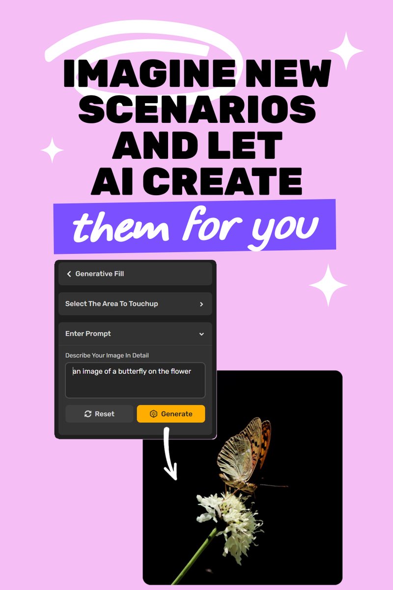 sosimplified's tweet image. With Generative Fill, the possibilities are endless! 🪄

Here are a few ideas to get you started:

✅Add a tropical paradise to your beach vacation photos.
✅Transport yourself to a faraway galaxy.

🔗 smpl.is/8wjgp
.
.
#generativefill #AIdesign #AItools #SimplifiedAI