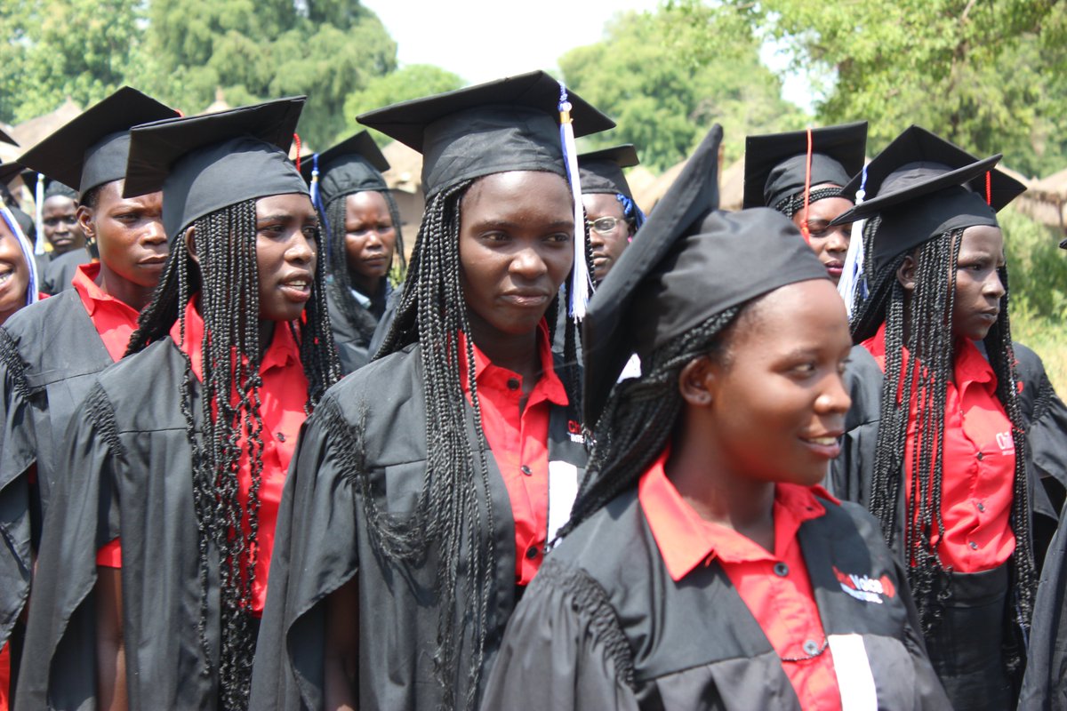 ChildVoice's tweet photo. It’s graduation time! Forty-six young ladies graduated from our Girl Empowerment Centers located in Imvepi Refugee Settlement. We are proud of each and every one and wish them all the best as they move forward into a brighter future!
#graduation https://t.co/GERWYLzRO3