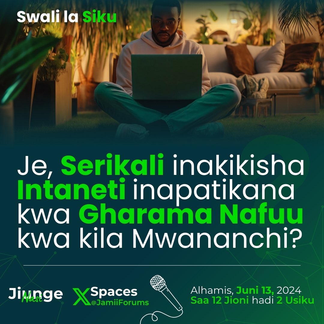 JamiiForums's tweet photo. #JamiiForums #DigitalTransformation #DigitalSpace #DigitalRights #HakiZaKidigitali #JFXSpaces #MjadalaSektaDigitali https://t.co/Oeq7lzrSpM