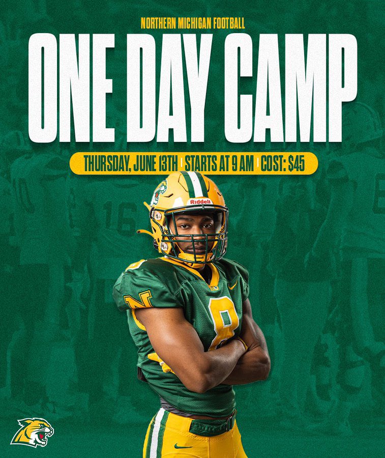 Coach_Kaiser1's tweet photo. 🏕️Ready To Rock Out At NMU Camps This Summer!! Can’t Wait To Watch Some Of The Best DL Dawgs In The Midwest Compete! If You Think You Can Get Off The Ball Then Come Prove It At Camp! #WhyNotNorthen #GetOffTheBall #DLDAWGS https://t.co/wb3Z3ooJtV