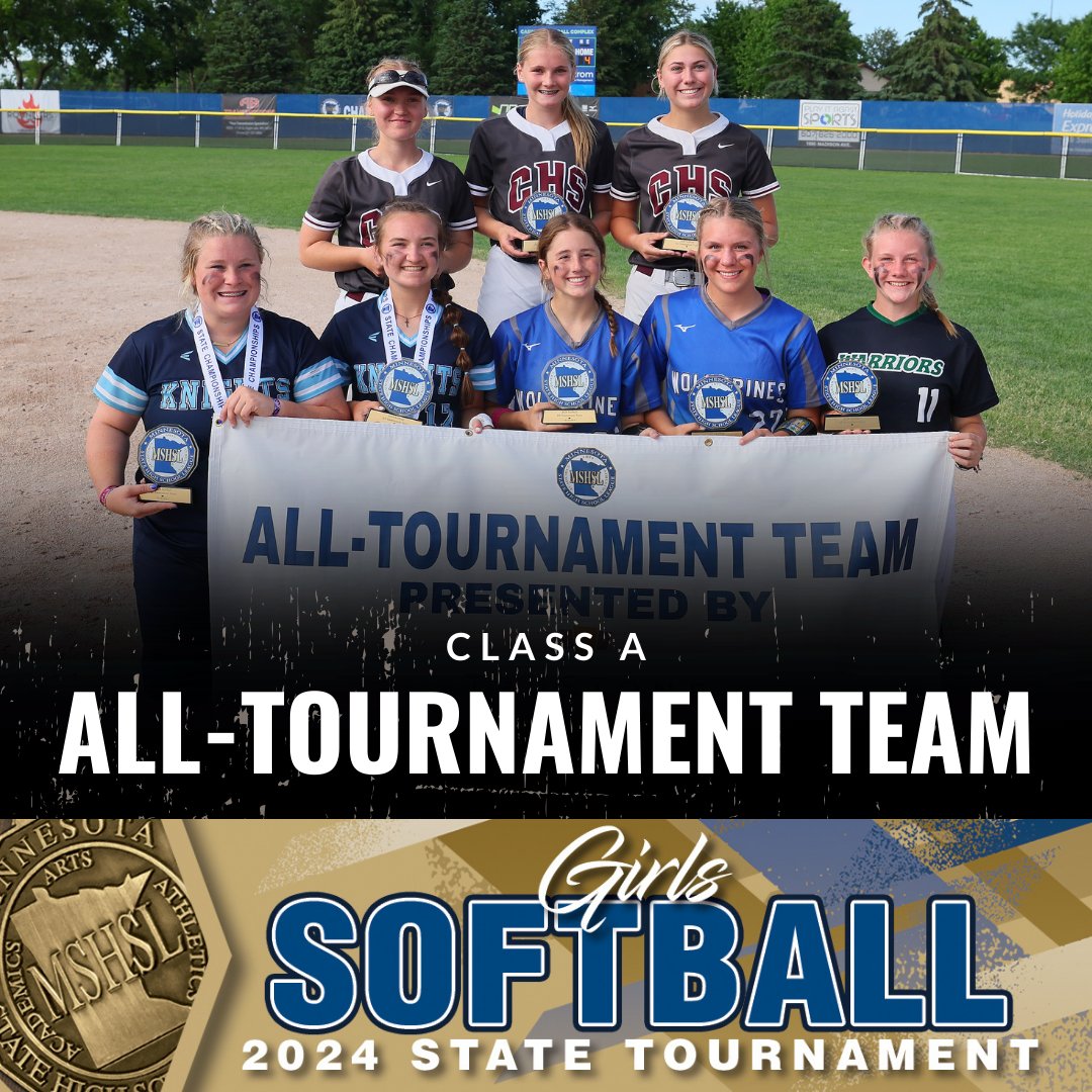MSHSL's tweet photo. Congratulations to our 2024 TruStone Financial Softball All-Tournament Team Selections! https://t.co/d8MSV0dBWC