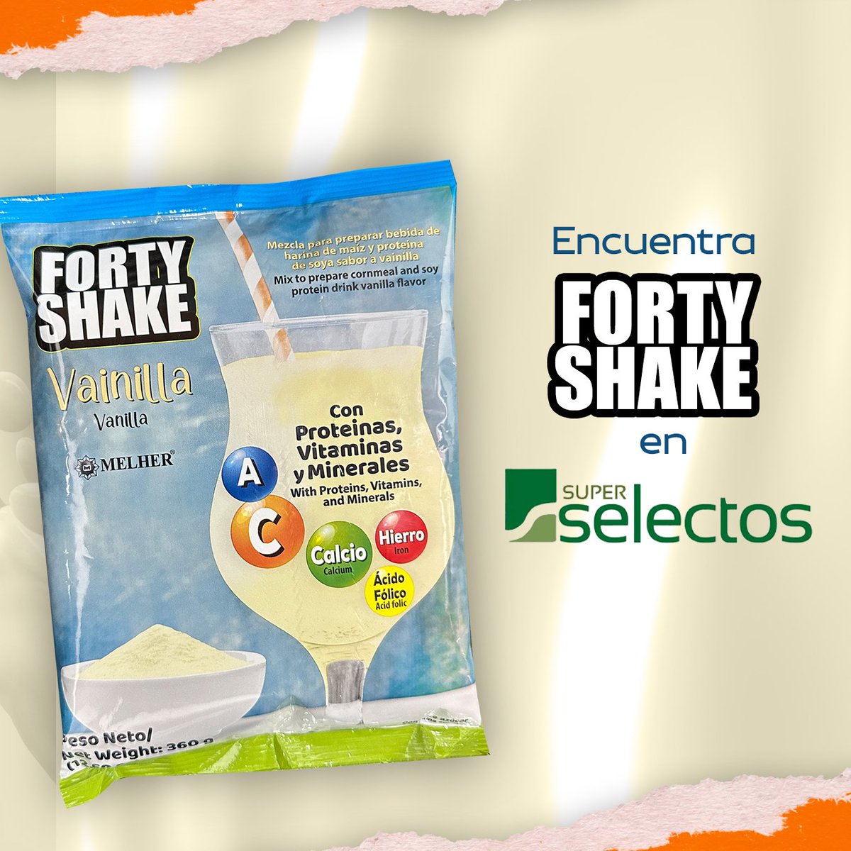 FabricaMelher's tweet photo. Busca Forty Shake en tu Super Selectos más cercano 😎📍
#FortyShake #BebidaFortificada #SuperSelectos #Vitaminas #Minerales https://t.co/Erg584ryVO