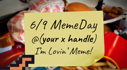 ToxicTrick44's tweet photo. I'm joining my @Memeland fam to celebrate 6/9 the #MemeDay at @McDonalds!

I’m Lovin’ MEME! ❤️‍🔥 https://t.co/YxNaNVth7X