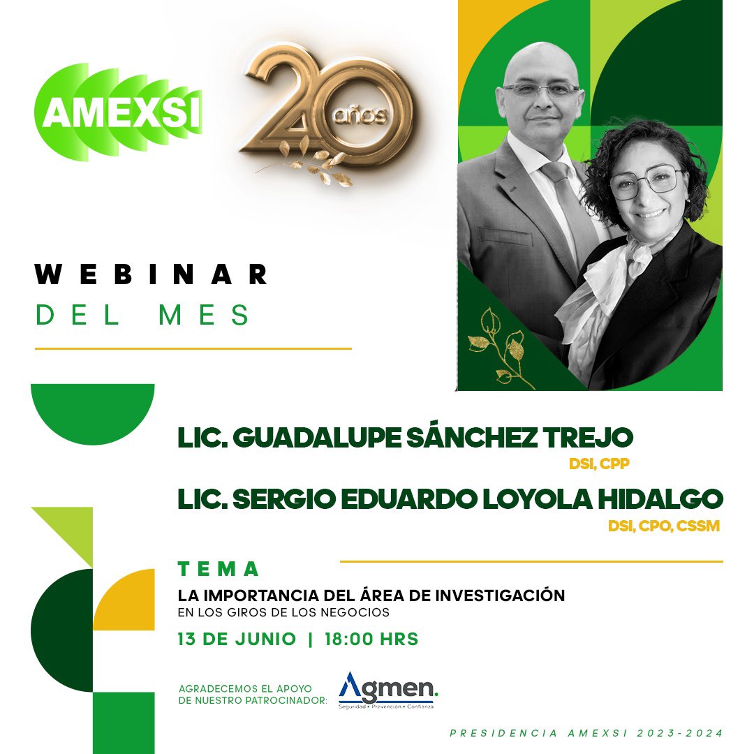 Violetae's tweet image. Estimados socios y amigos, con mucho gusto los invitamos a este gran Webinar que impartirán 2 miembros de la comunidad DSI. 
Registro sin costo:  eventbrite.com.mx/e/la-importanc…