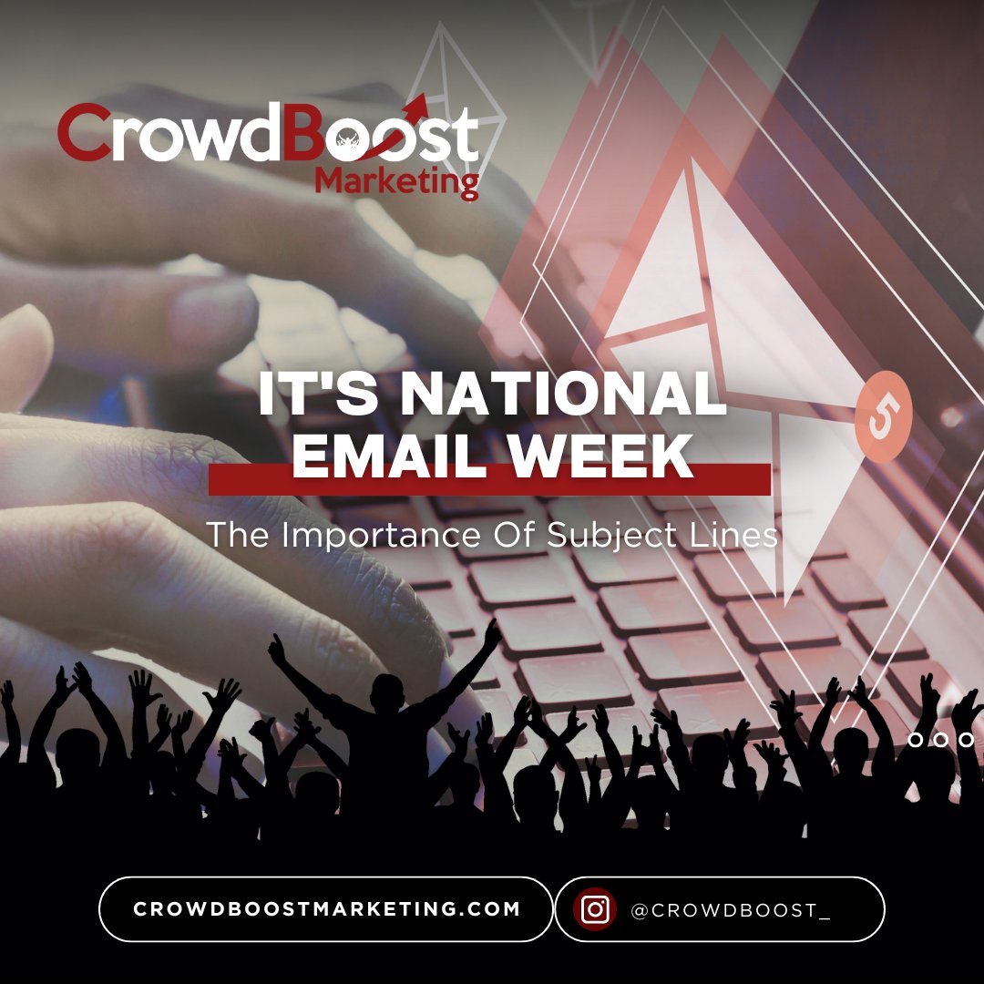 crowdboost_'s tweet photo. 📧 Elevate your email game with powerful subject lines that compel your audience to open, engage, and click. From sparking curiosity to creating urgency, learn how to make your emails impossible to ignore. 

Contact perry@crowdboostmarketing.com for a FREE consultation 🚨 https://t.co/Udt0vU4a9k