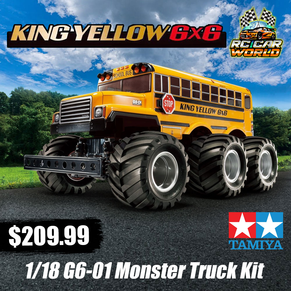 RCCarWorld's tweet photo. Tamiya 1/18 King Yellow G6-01 6×6 Monster Truck Kit
Available now at the store $209.99
Buy here: https://t.co/9h7R5Hh5VK
#RcTamiya #RcKingYellow #RcG601 #RC6x6 #RcMonsterTruck #RcKits #RcCarWorld https://t.co/FhwnrUtxMX