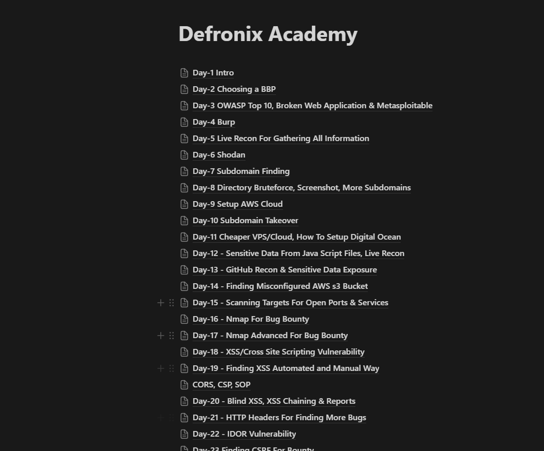 buggymaytricks's tweet image. 🔐 Just dropped my comprehensive notes from the Bug Bounty Free Training on YouTube! by (@teamdefronix )🕵‍♂🔍

Check &apos;em out! [bit.ly/defronixBugBou…] #BugBounty #Infosec

🚀Note: The course is ongoing, and I&apos;ll keep adding fresh content. Stay curious! 🛡💻