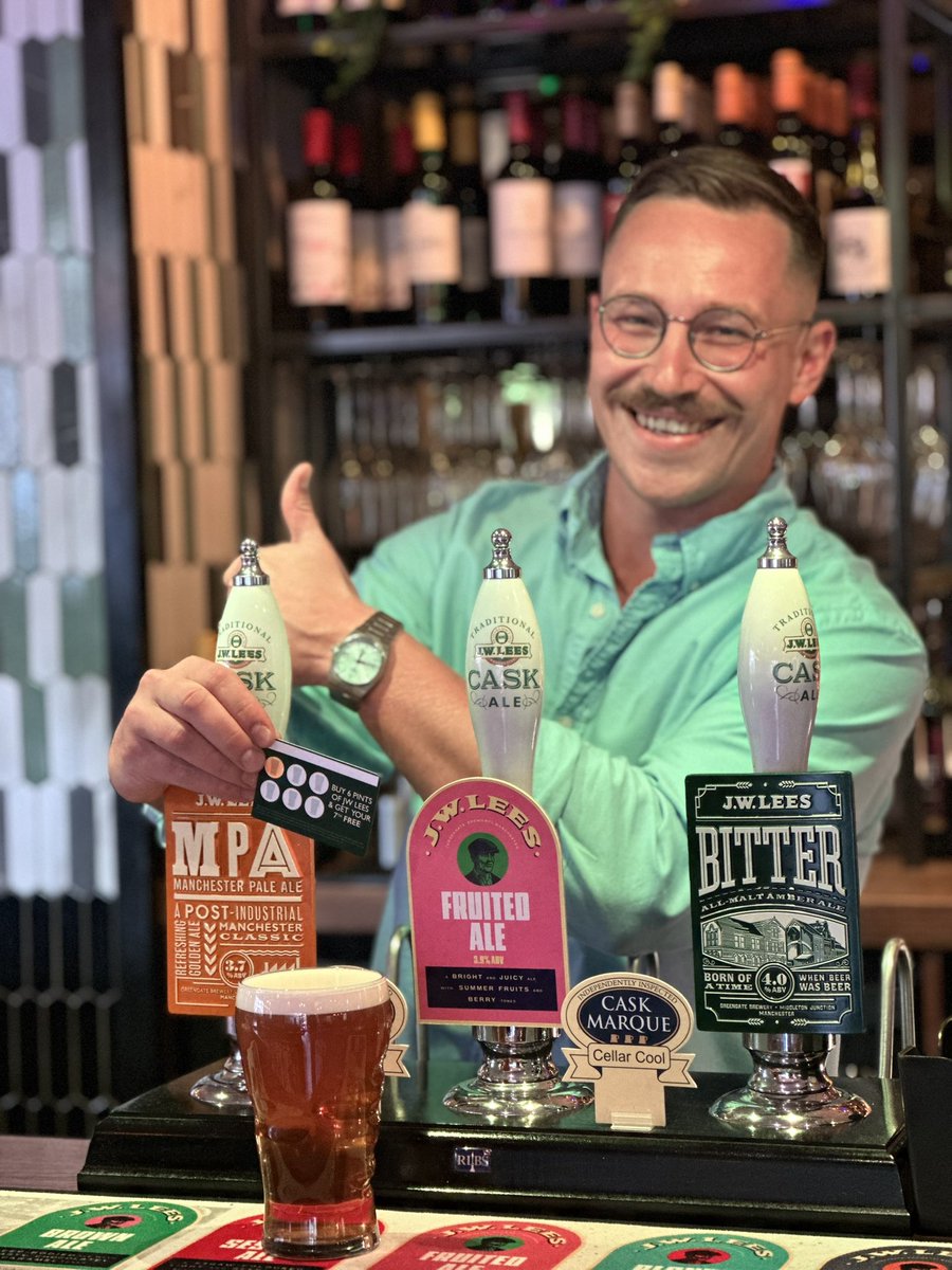 DuttonsBramhall's tweet photo. To all beer enthusiasts! 🍻 

Don't miss out on this special promotion at Duttons - buy 6 pints of our very own brewer beers and receive the 7th pint on us! Visit us today and take advantage of this limited-time offer.🍺 See you all at the bar 👌

https://t.co/vzn0wqRFj3 https://t.co/BPWgw3xpnC