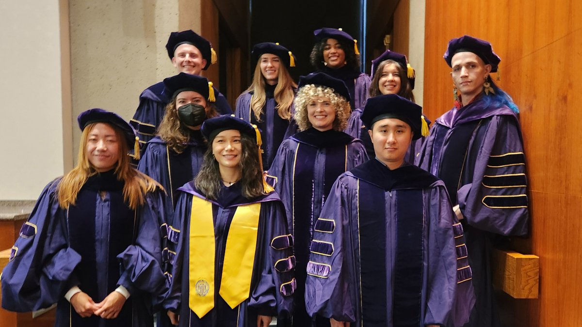 👏Congratulations to our 2024 Ph.D. graduates!🎉Pictured here: top L-R: Noah Triplett, Katherine Seldin, Mariah Corey; middle: Ella Lombard, Lauren McClain, Ezgi Yucel, Valenteen Savage; front: Liying Wang, Yuxue Yang, Chao Qin. Not pictured: Kimberly Bourne, Theodros Haile