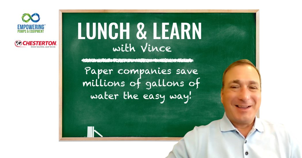EmpoweringPumps's tweet image. In this Lunch &amp;amp; Learn with Vince; Vince and George Johanson, the Global Industry Leader for #PulpandPaper at @AWChesterton, discuss #AWChesterton’s extensive experience and groundbreaking innovations in the pulp and #PaperIndustry. bit.ly/4586kvu #EmpoweringIndustry
