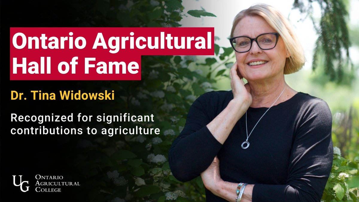 Congratulations to Dr. Tina Widowski on her induction into the Ontario Agricultural Hall of Fame. 

Her exceptional contributions to animal welfare is a testament to her dedication and expertise. Well-deserved, Dr. Widowski!