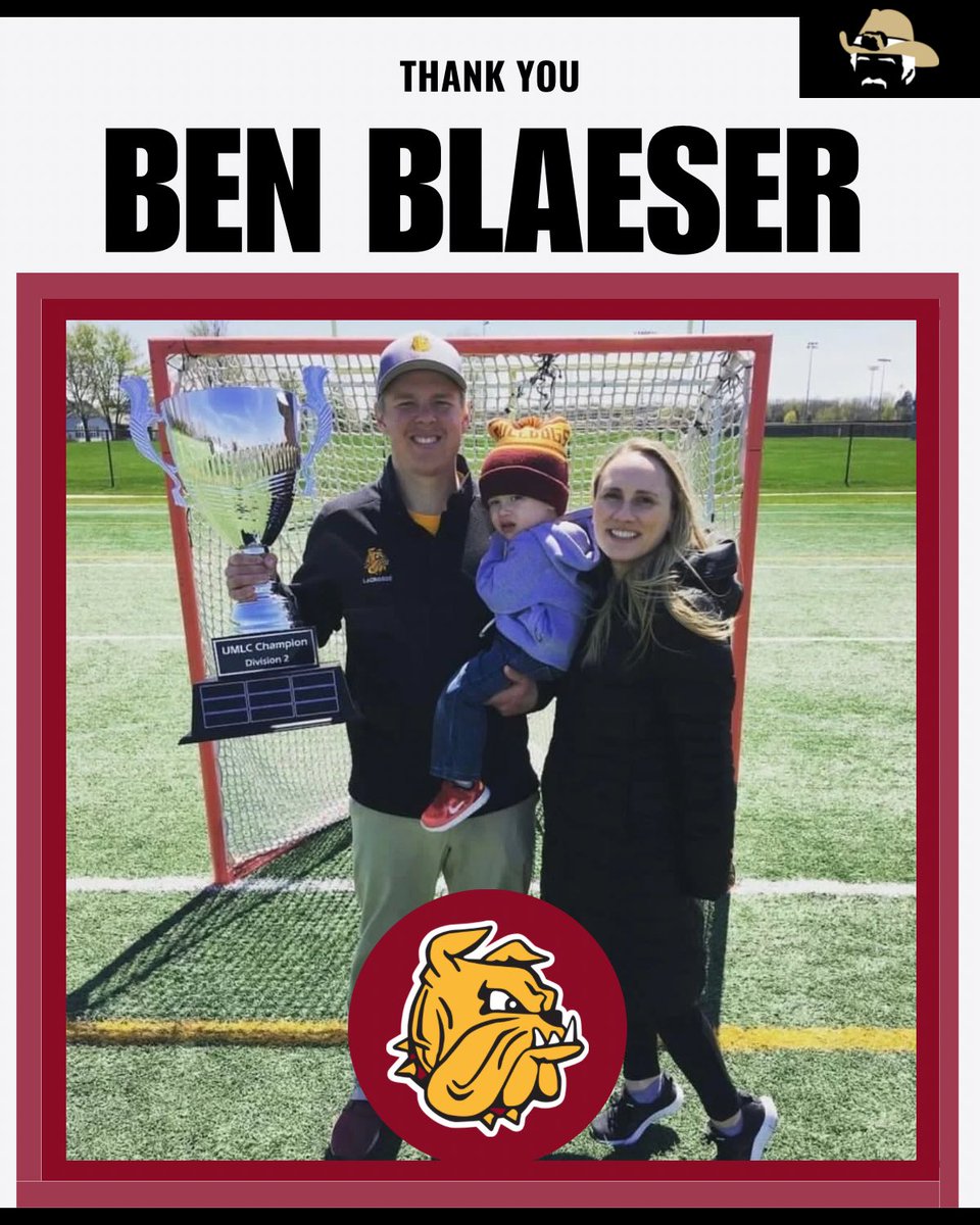Ben Blaeser has stepped down as HC of Minnesota-Duluth after 8 seasons. As a player at UMD he won 4 straight UMLC DI Titles and was 4x All-UMLC and 1x All-American. He was the ‘17 UMLC DII COTY and led the Bulldogs to their 1st and only UMLC DII Title in ‘19 and to 4 Nationals