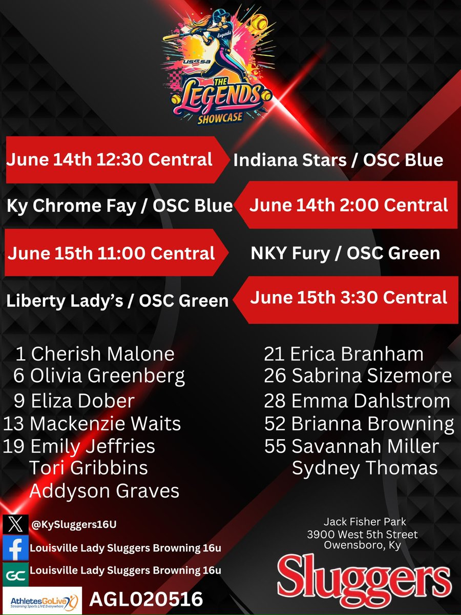 Legends Showcase this weekend! Pumped to get started!