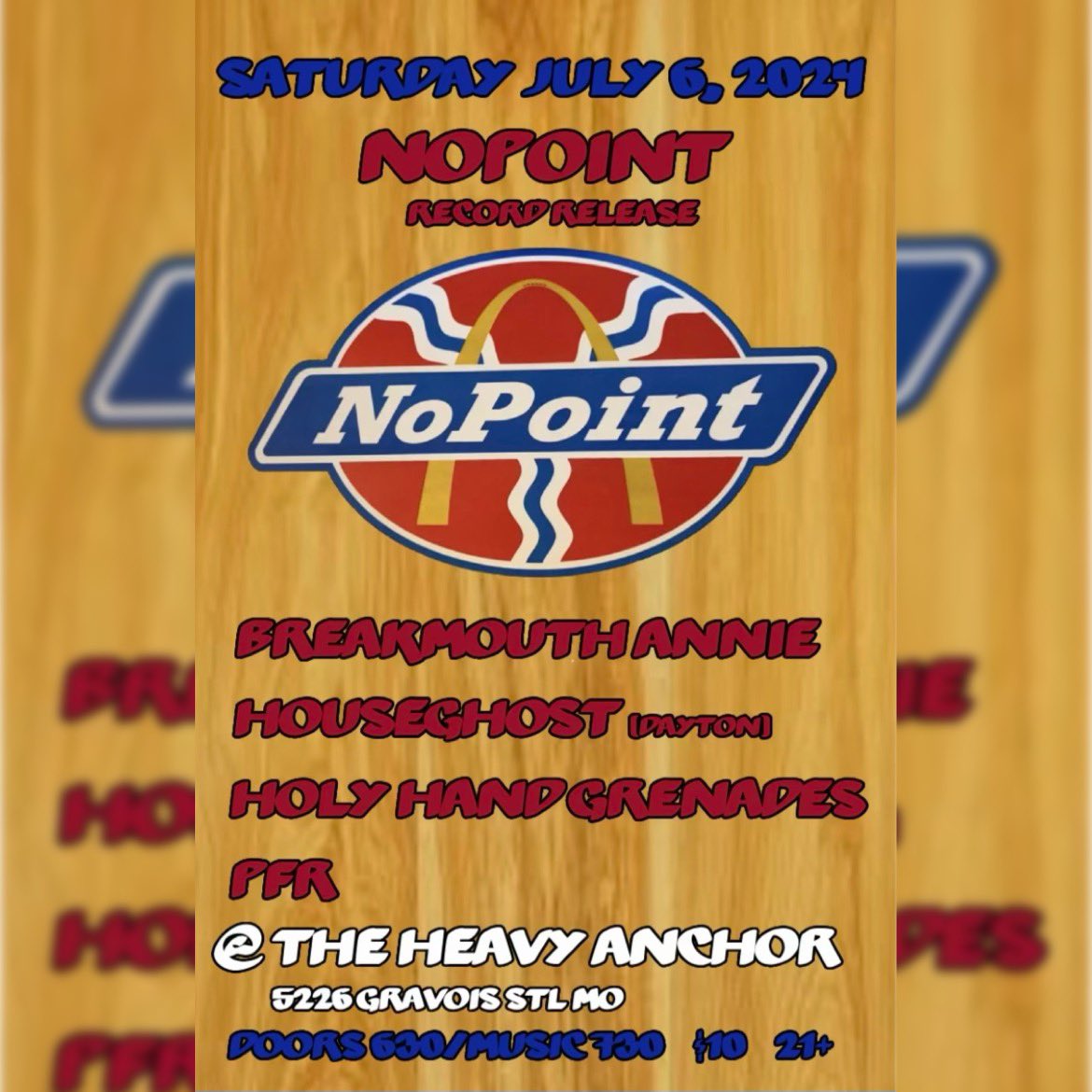 Next months we’ll be making our way out to STL for our buds in NoPoint’s record release show!