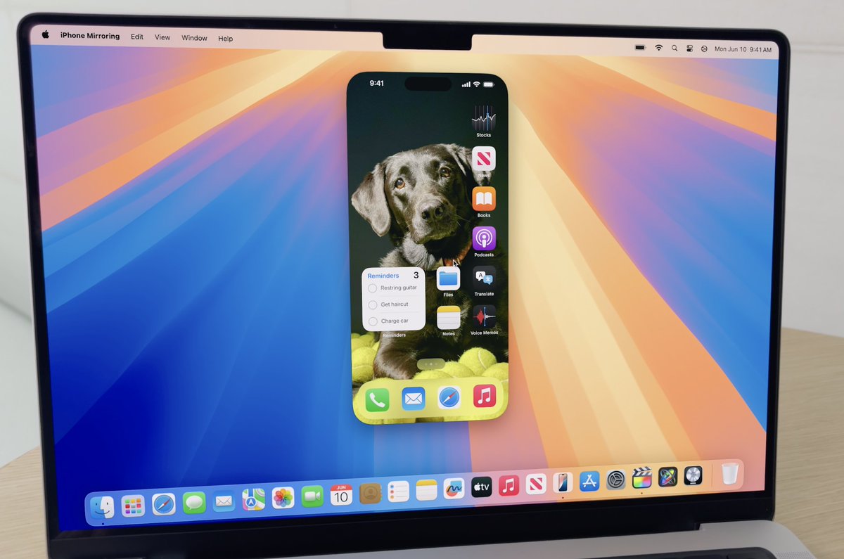 Stammy's tweet photo. my first thought with iPhone Mirroring is this is going to be a joy for folks to automate/script iOS tasks easily https://t.co/uKsi2FQRI9