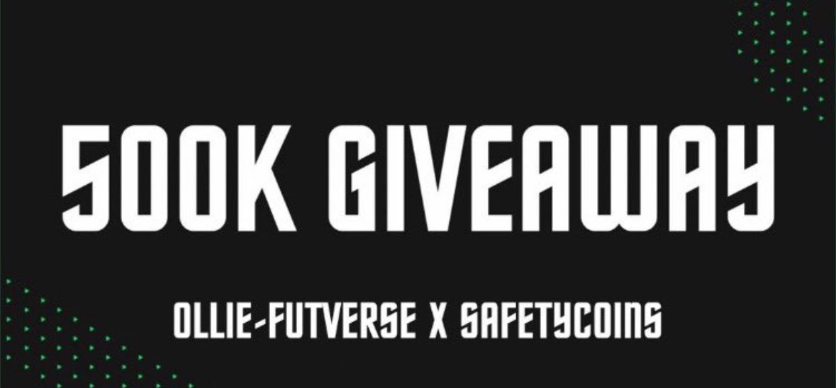 Ollie_FUTVERSE's tweet photo. 500K COINS GIVEAWAY

To enter:

- Follow @Ollie_FUTVERSE 
- Follow @safetycoins 
- Retweet this tweet 🔁
- Like this tweet ❤️

That’s it good luck! 🍀

Winner will be announced in 48 hours!

Remember to use code ‘OLLIE’ when buying and selling coins for the best prices. ☀️ https://t.co/CbTJhlME6k