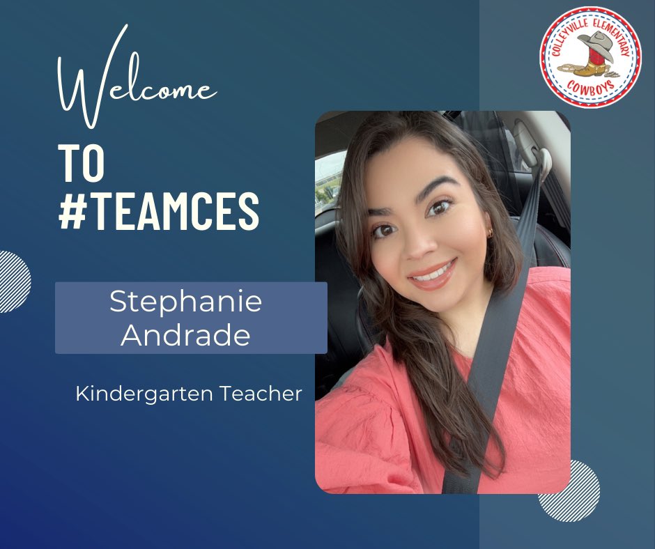 While Ms. Andrade isn’t new to CES, she will be in a new role! She was a Pre-K assistant last year and will be joining our Kindergarten team this year! @GCISDAndrade