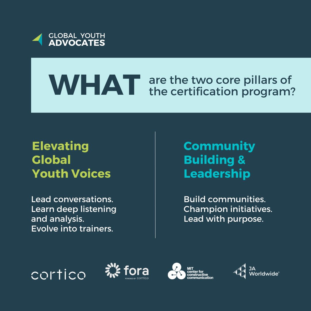 📣 Calling all JA alumni ages 18–29! 

Ready to be a voice for change? Unleash your potential as a Global Youth Advocate. 🌍 

Application Deadline: June 16, 11:59:59pmEDT

🚀 Learn more and apply at jaww.org/youthadvocates.

#alumni #advocates #community