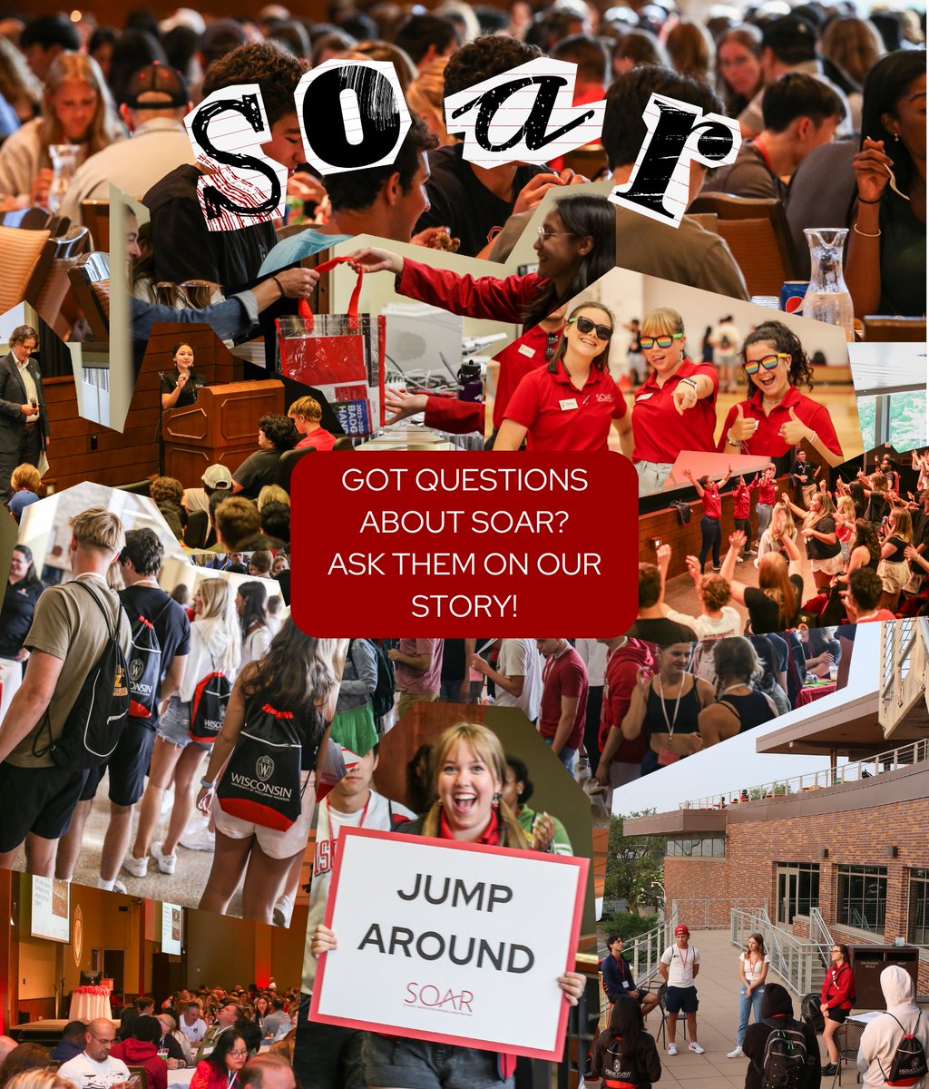 UW–Madison Admissions (@uwadmissions) on Twitter photo Fall 2024 SOAR is in full swing! Have questions, #FutureBadger? Ask a question in our Instagram Story Question Box today - anything from scheduling classes to Wisconsin Welcome. Our friends at <a href="/uwnewstudent/">UW First-Year Experience</a> will answer!
🔗instagram.com/stories/uwmadi… Fall 2024 SOAR is in full swing! Have questions, #FutureBadger? Ask a question in our Instagram Story Question Box today - anything from scheduling classes to Wisconsin Welcome. Our friends at <a href="/uwnewstudent/">UW First-Year Experience</a> will answer!
🔗instagram.com/stories/uwmadi…