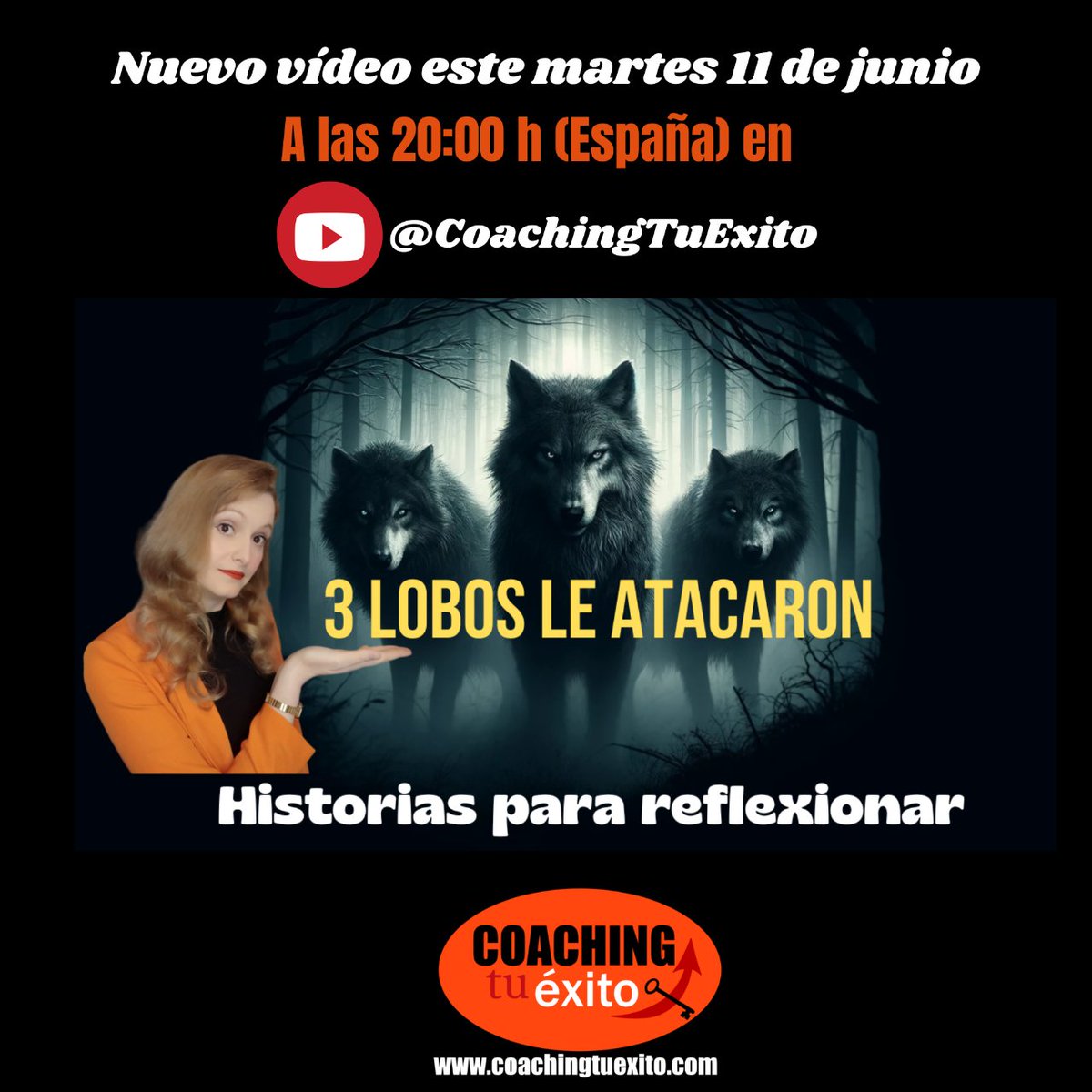 Coachingtuexito's tweet image. 😀NUEVO VÍDEO: 3 LOBOS 🐺 LE ATACARON ¿Alguna vez te has expuesto al peligro por cumplir con tu deber y has sentido miedo? #desarrollopersonal,#sermejor,#superacionpersonal,#superacion,#superación,#MontserratBellidoDurán,#Coachingtuexito,#Comoserfeliz,