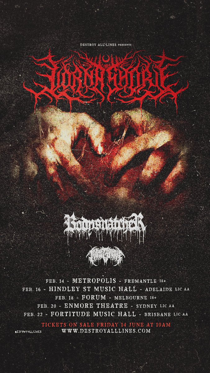 We are heading Down Under baby! 🇦🇺 2025 with <a href="/LornaShore/">Lorna Shore</a> and <a href="/tothegraveau/">TO THE GRAVE</a>