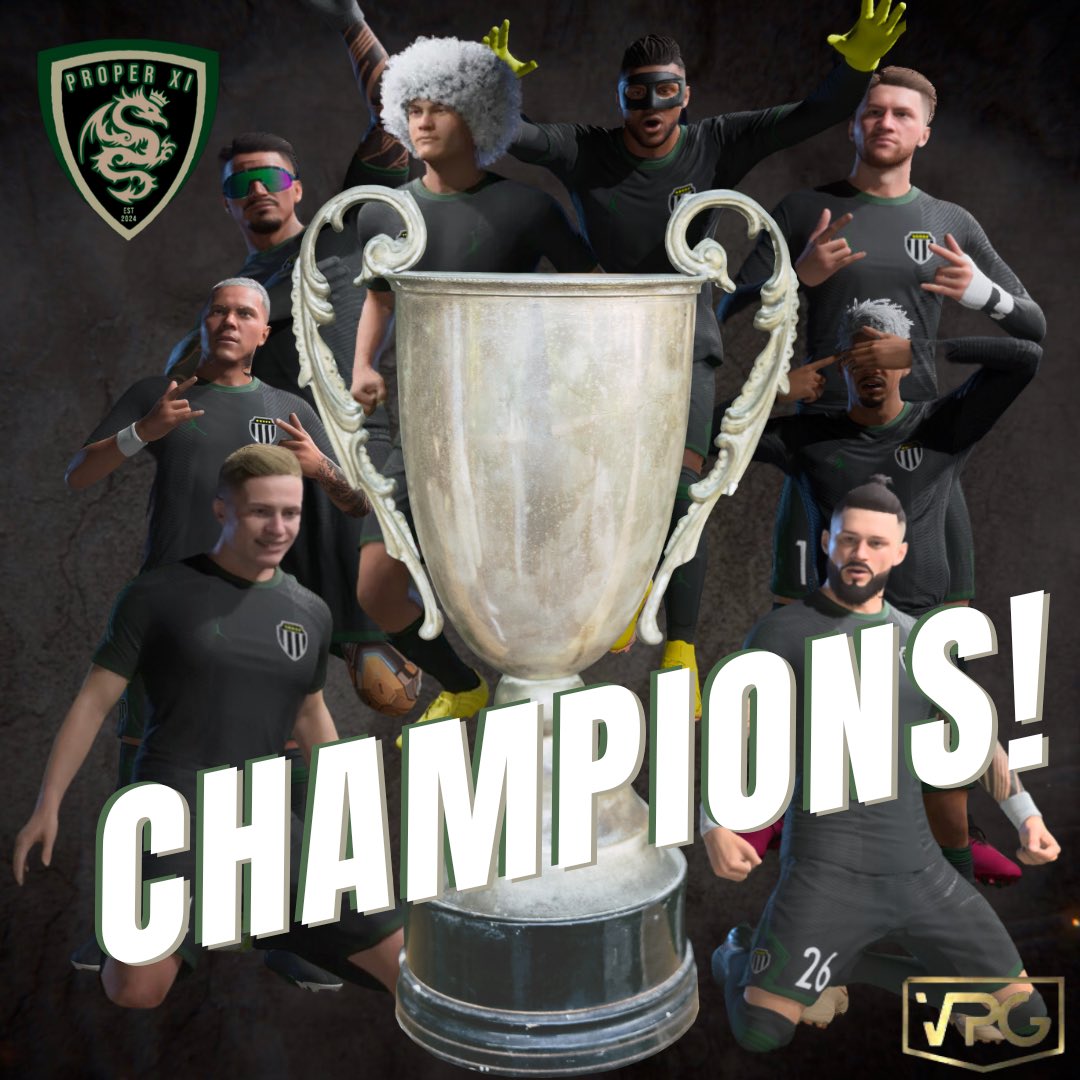 So with the league fixtures complete, the club’s first league title in the bag. 

Now all eyes turn to the play-offs on Thursday to see if we can complete a double promotion 👀

CHAMPIONS 🏆🏆

<a href="/proclubs_weekly/">Pro Clubs Weekly</a> <a href="/ProClubsRTweets/">ProClubsRTweets</a>