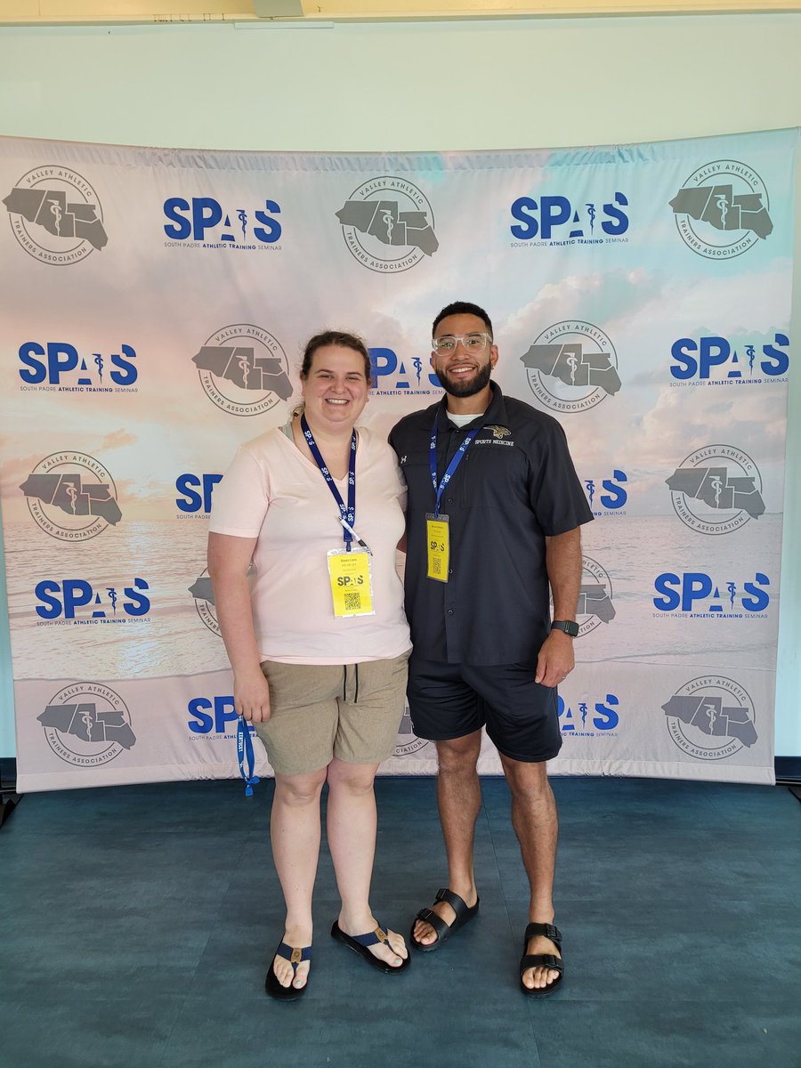 Just two Hays CISD ATs learning more about how to save lives and keep students healthy! Took in some great lectures this week on various topics like music integration in recovery. Ready to put what we learned to practice! <a href="/JHS_Sports_Med/">JHS_Athletic Training</a> #SPATS #Athletictraining <a href="/GOHAYSHAWKS/">Jack C Hays High School Athletics</a>