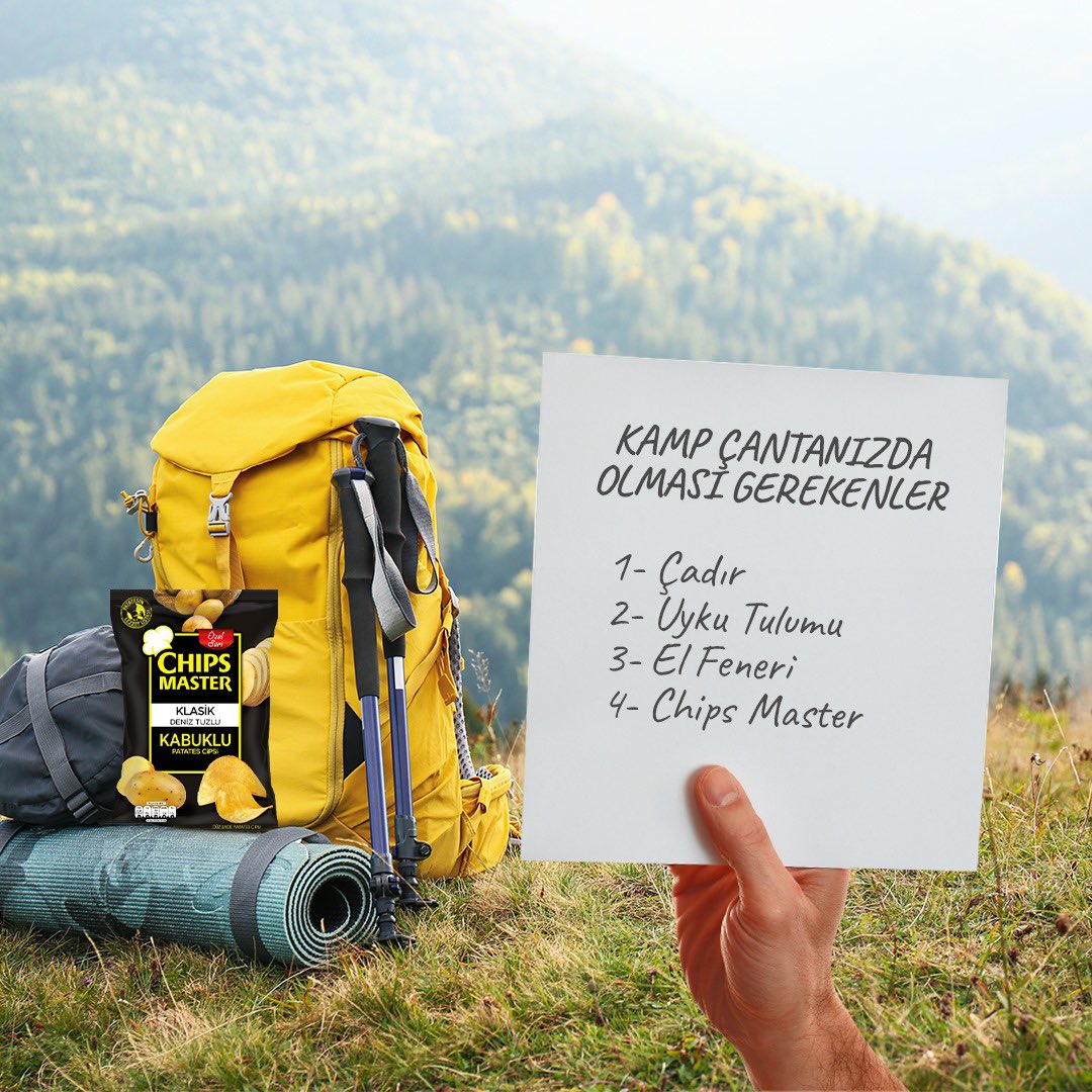 chipsmastertr's tweet photo. Kamp ateşlerinde keyfinizi ikiye katlayacak bir lezzet: Chips Master. ⛺︎ https://t.co/urbge61Lxq