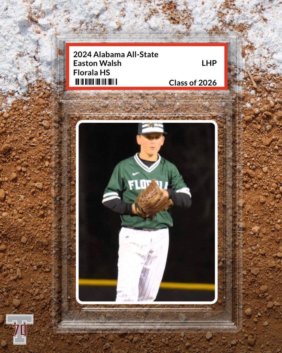 Troy AL Post 70 Baseball (@post70baseball) on Twitter photo Congratulations to current Post 70 player, Easton Walsh, (<a href="/FloralaBaseball/">Florala Baseball</a>) on his ASWA All-State selection!
#OurBrand | #70boys Congratulations to current Post 70 player, Easton Walsh, (<a href="/FloralaBaseball/">Florala Baseball</a>) on his ASWA All-State selection!
#OurBrand | #70boys