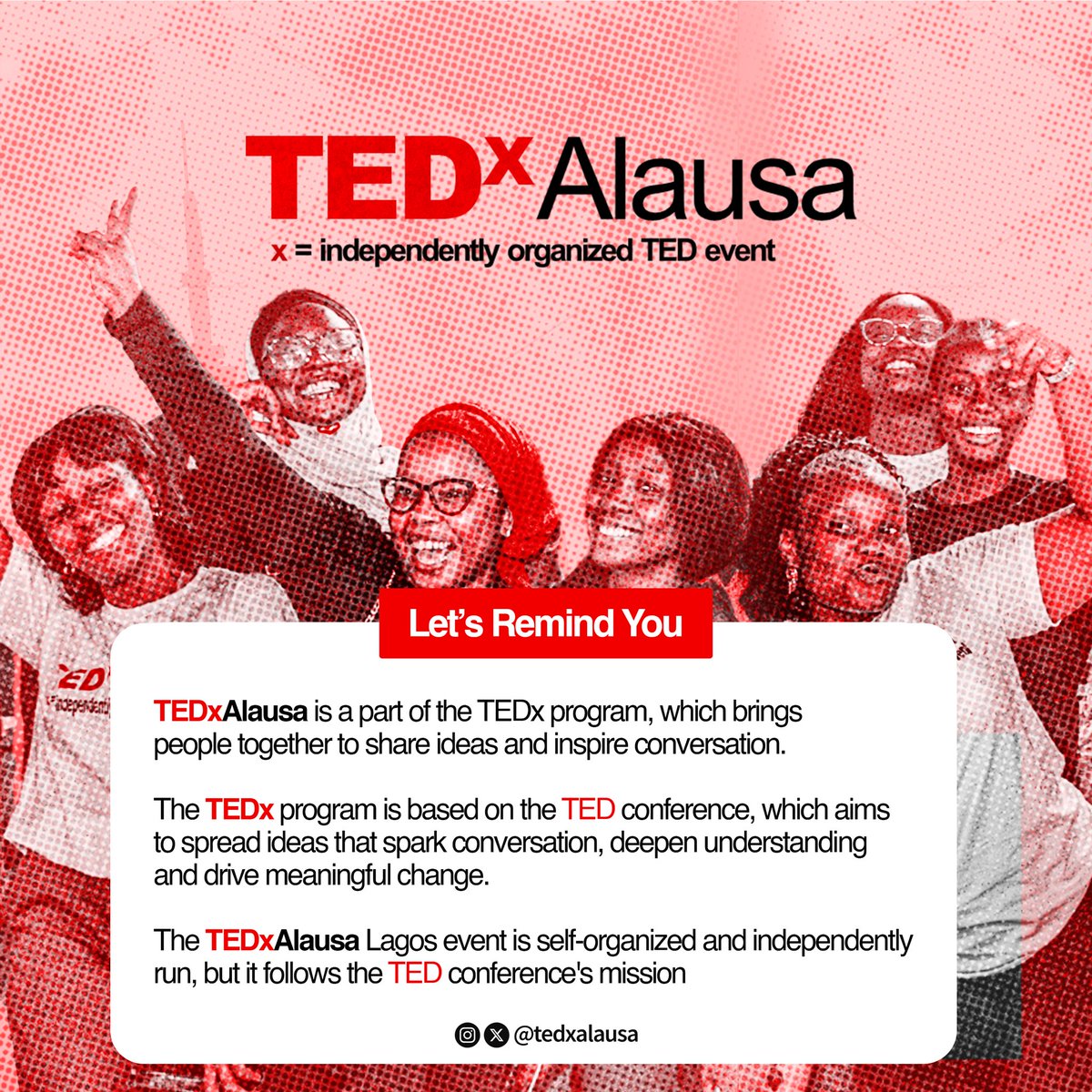 TEDxAlausa's tweet photo. WHAT IS TEDXALAUSA ?! https://t.co/RW8fhalaQF