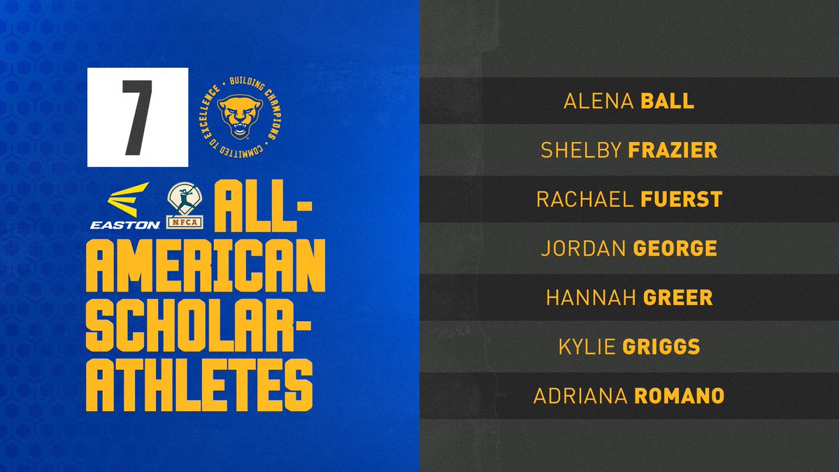 Got it done in the classroom 📚

Congratulations to our 7⃣ Panthers who earned Easton/NFCA All-America Scholar-Athlete honors!

📰: bit.ly/3RlqAUF
