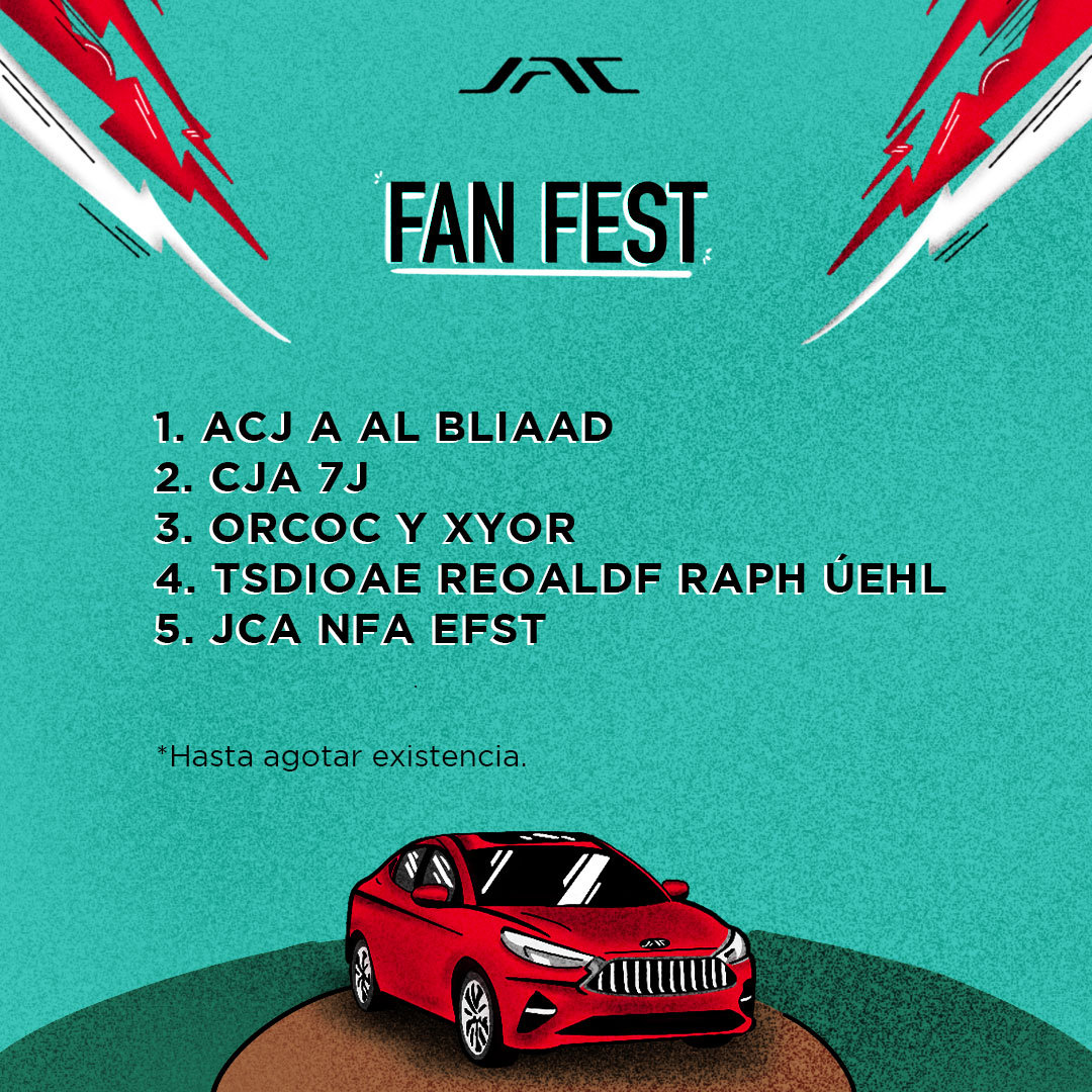 JACMotorsMX's tweet photo. ¡Queremos que sigas participando para tener la oportunidad de ganarte el #JACJ7 en el #JACFanFest este 16 de junio!🚗🔥

Por eso, estaremos regalando hasta 30 pases dobles para los próximos partidos de los @DiablosRojosMX. ¡Solo necesitas participar en la siguiente dinámica!⚾ https://t.co/IV6xfqUhzo