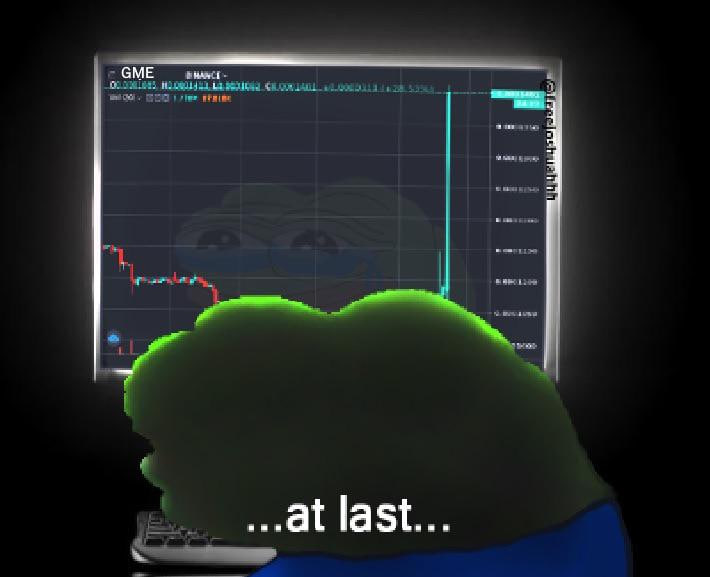 wallstreetbets's tweet photo. we will wake up one of these days and see the god candle https://t.co/ex6sAd2ZxM