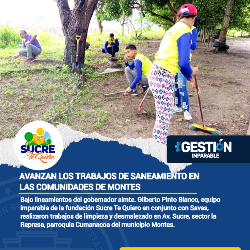 El excelente Equipo de brigadista de @Sucretequierof 
Trabajan sin descanso por mejorar y mantener limpias las comunidades en el estado Sucre.