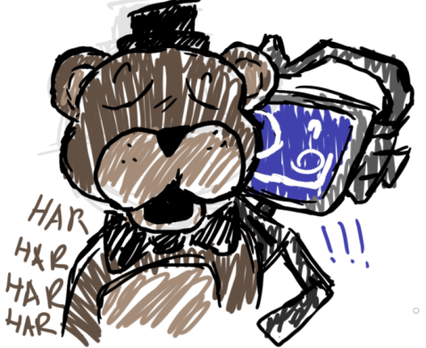 Fandrew_ADHOC's tweet photo. [ WOW!! YOU BOTS!!! THIS BEAR ISNT A SCARY BEAR!! ITS A FRIENDLY BEAR!! LOOK!! https://t.co/8tV17RrJs7