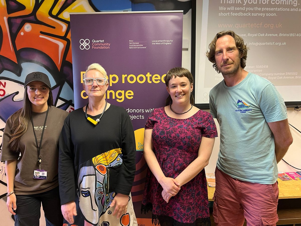 Grassroot_Comm's tweet photo. Thank you to Quartet Community Foundation for inviting our Ben to talk about all things Grassroot Communities and the impact we have had across South Bristol and the wider city.
#grassrootcommunities #communitycohesion https://t.co/5ebRHaZBh5
