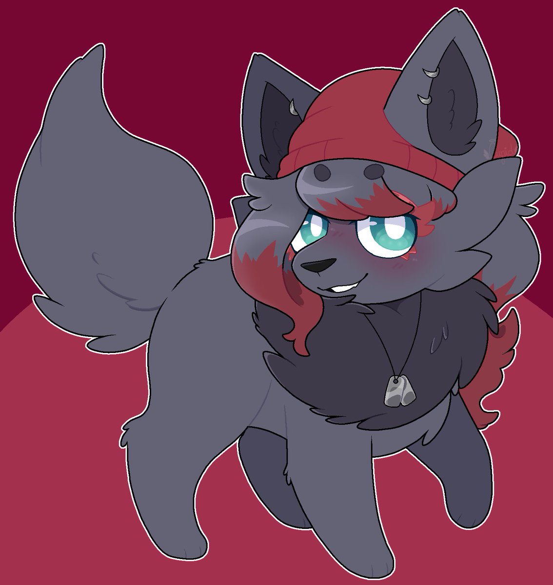 angelfluffcakez's tweet photo. cute lil Zor c♡mm done for @/CatTheEyn! ❤️🦊 https://t.co/biLnOBFYmh