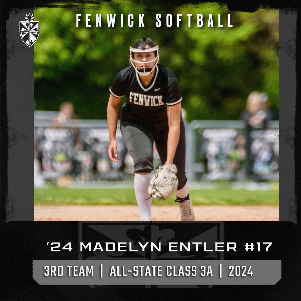 Congratulations to Varsity Friar #17 Madelyn Entler ‘24. Selected 3rd Team 3A All-State by the ICA‼️Maddie, you sure did go out with a bang, just like you promised. We will miss you so much. 🫵🏽☄️<a href="/mentler2024/">Madelyn Entler</a> #IHSA